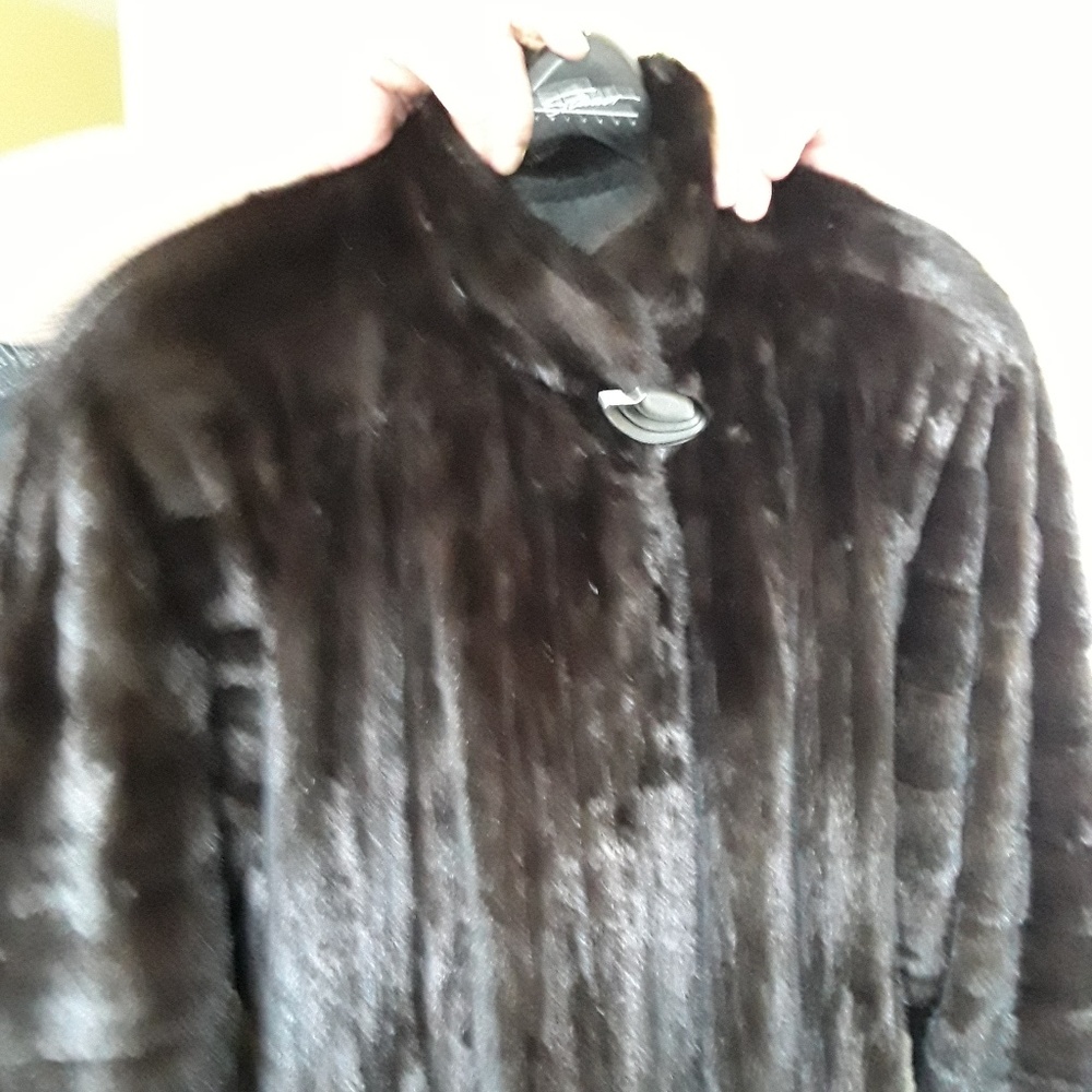 MINK BLACKGLAMA  BOB MACKIE.FULL LENGTH COAT